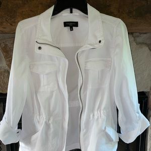 Talbots white zip jacket